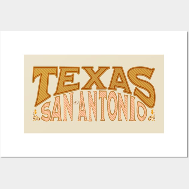 Texas San Antonio Wall Art by Urban Gypsy Designs